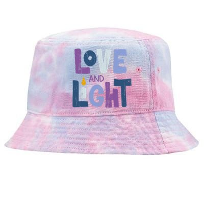 Love And Light Hanukkah Chanukah Jewish Trending Gift Tie-Dyed Bucket Hat