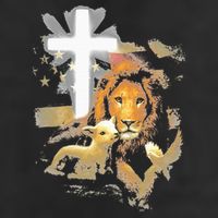 Lion And Lamb Cross Jesus Christ Adult Drive Performance Visor