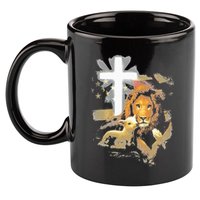 Lion And Lamb Cross Jesus Christ 11oz C Handle Ceramic Mug