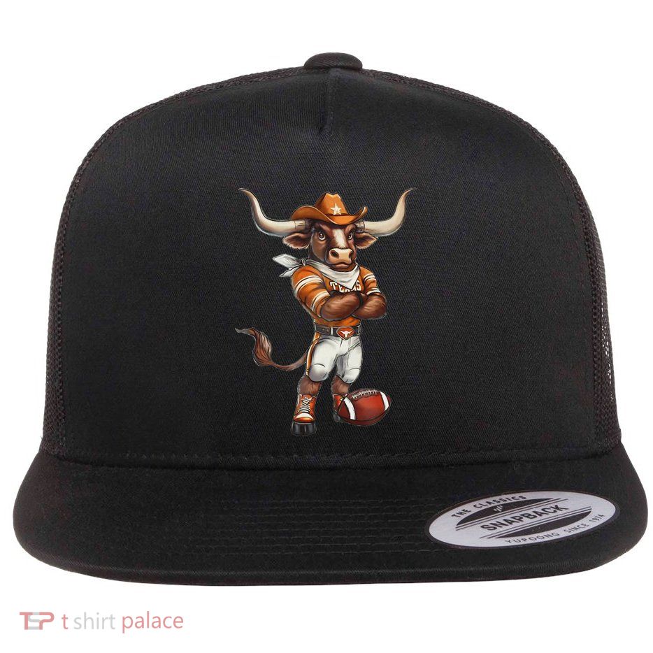L.O.N.G.H.O.R.N Apparel Flat Bill Trucker Hat