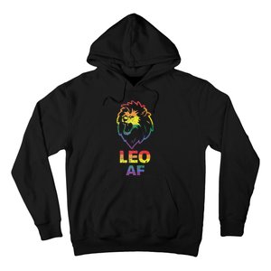 Leo AF Lion LGBT for August and July Birthday Gift Hoodie