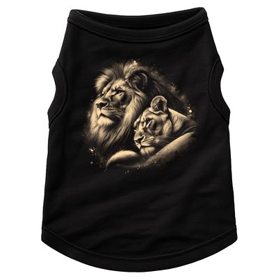 Lion And Lioness - Symbol Of Love Loyalty And Partnership Gift Doggie Tank