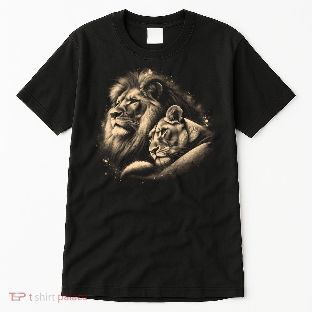 Lion And Lioness - Symbol Of Love Loyalty And Partnership Gift Tall T-Shirt