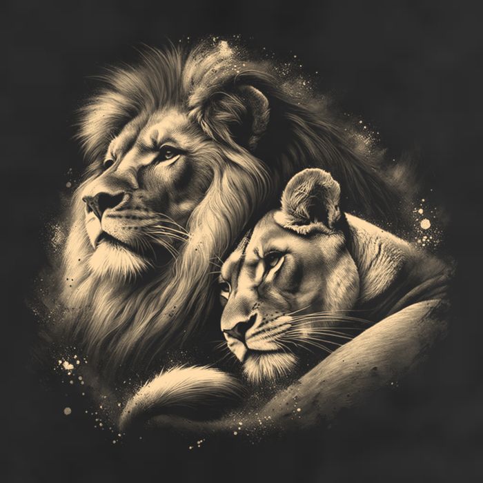 Lion And Lioness - Symbol Of Love Loyalty And Partnership Gift 11oz C Handle Ceramic Mug