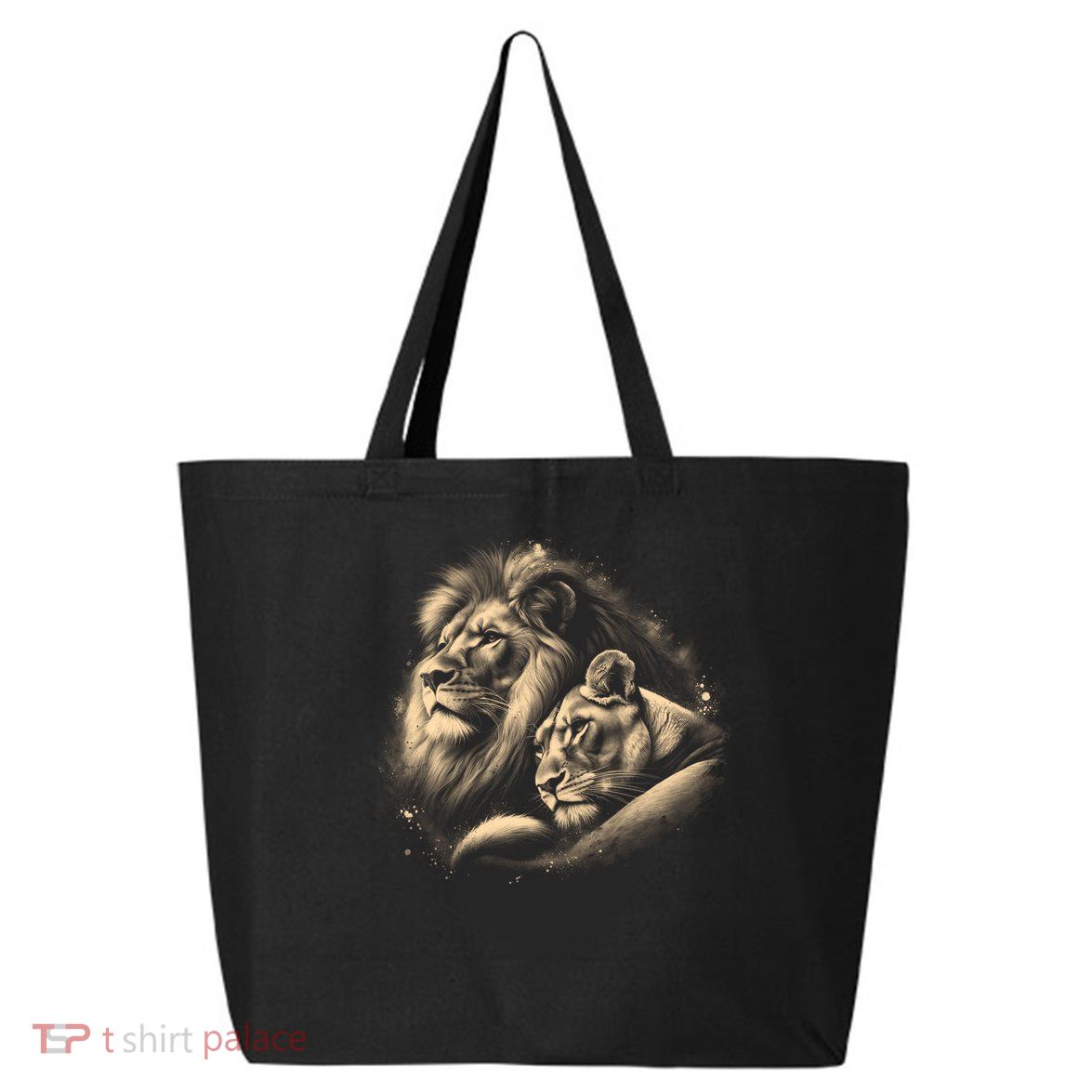 Lion And Lioness - Symbol Of Love Loyalty And Partnership Gift 25L Jumbo Tote