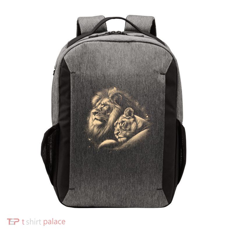 Lion And Lioness - Symbol Of Love Loyalty And Partnership Gift Vector Backpack