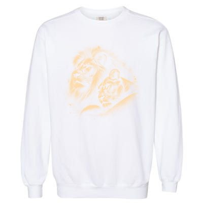 Lion And Lioness - Symbol Of Love Loyalty And Partnership Gift Garment-Dyed Sweatshirt