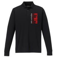 Leg Ampu Leg Amputation Support Humor Ampu Performance Long Sleeve Polo