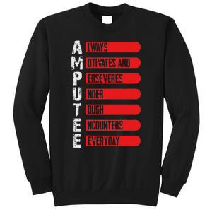 Leg Ampu Leg Amputation Support Humor Ampu Sweatshirt