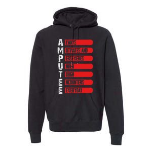 Leg Ampu Leg Amputation Support Humor Ampu Premium Hoodie