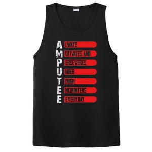 Leg Ampu Leg Amputation Support Humor Ampu PosiCharge Competitor Tank