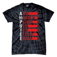 Leg Ampu Leg Amputation Support Humor Ampu Tie-Dye T-Shirt