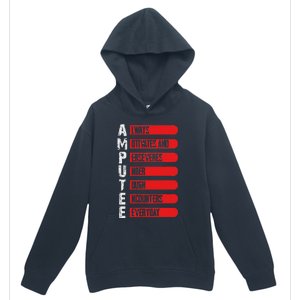 Leg Ampu Leg Amputation Support Humor Ampu Urban Pullover Hoodie