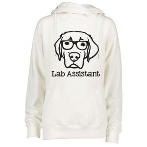 Lab Assistant Labrador Lover Gift Labrador Retriever Dog Womens Funnel Neck Pullover Hood