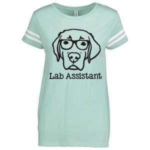 Lab Assistant Labrador Lover Gift Labrador Retriever Dog Enza Ladies Jersey Football T-Shirt