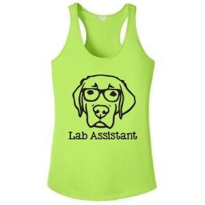 Lab Assistant Labrador Lover Gift Labrador Retriever Dog Ladies PosiCharge Competitor Racerback Tank