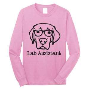 Lab Assistant Labrador Lover Gift Labrador Retriever Dog Long Sleeve Shirt