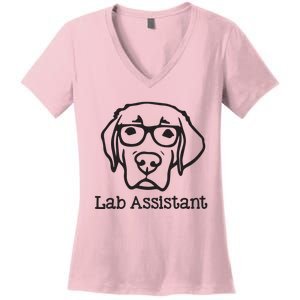 Lab Assistant Labrador Lover Gift Labrador Retriever Dog Women's V-Neck T-Shirt