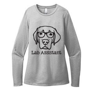 Lab Assistant Labrador Lover Gift Labrador Retriever Dog Womens CVC Long Sleeve Shirt