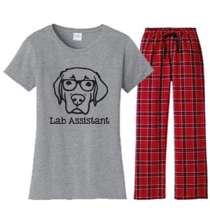 Lab Assistant Labrador Lover Gift Labrador Retriever Dog Women's Flannel Pajama Set