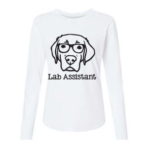 Lab Assistant Labrador Lover Gift Labrador Retriever Dog Womens Cotton Relaxed Long Sleeve T-Shirt