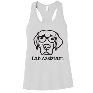 Lab Assistant Labrador Lover Gift Labrador Retriever Dog Women's Racerback Tank