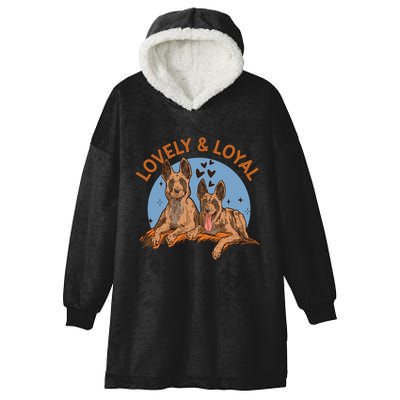 Lovely And Loyal Dog Hooded Wearable Blanket