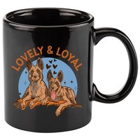 Lovely And Loyal Dog 11oz C Handle Ceramic Mug