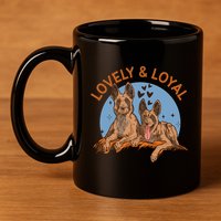 Lovely And Loyal Dog 11oz C Handle Ceramic Mug