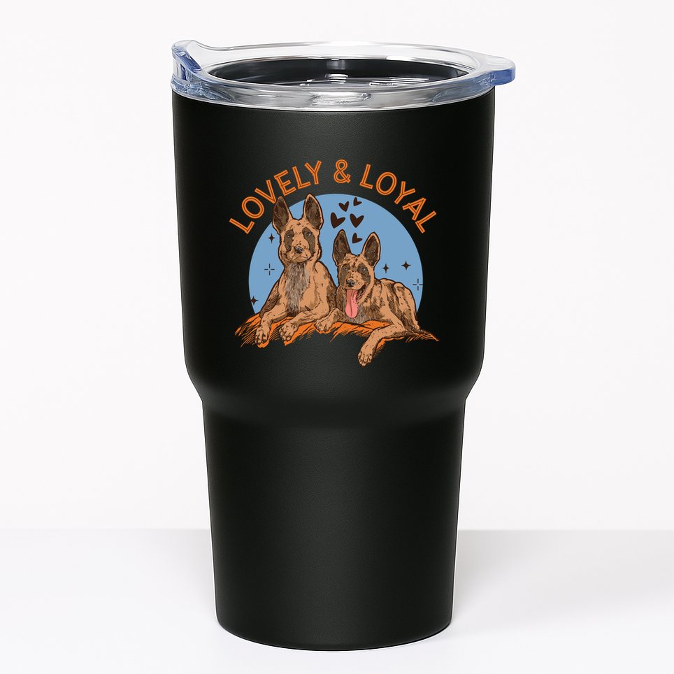 Lovely And Loyal Dog Tumbler