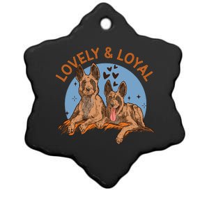 Lovely And Loyal Dog Ceramic Star Ornament