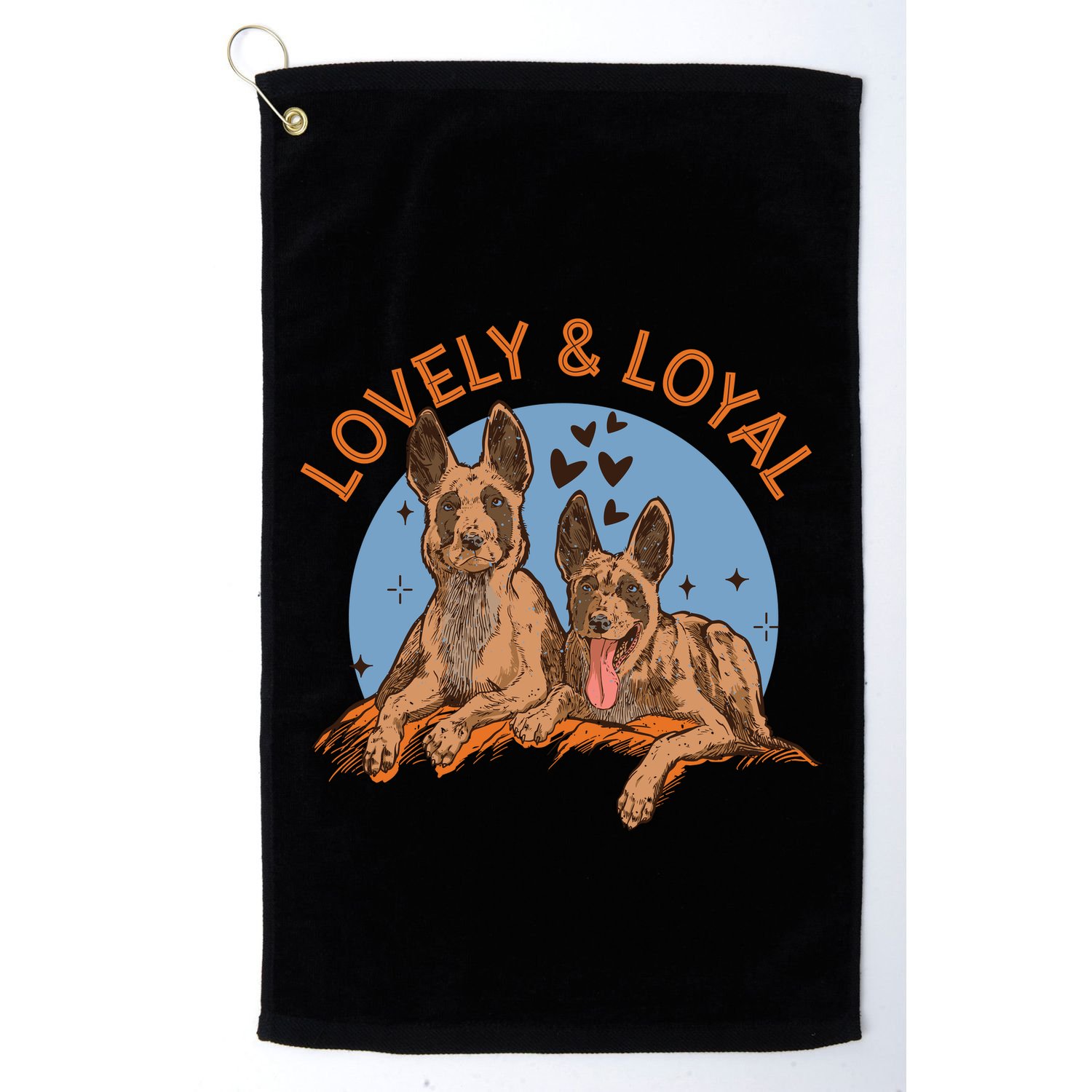 Lovely And Loyal Dog Golf Towel