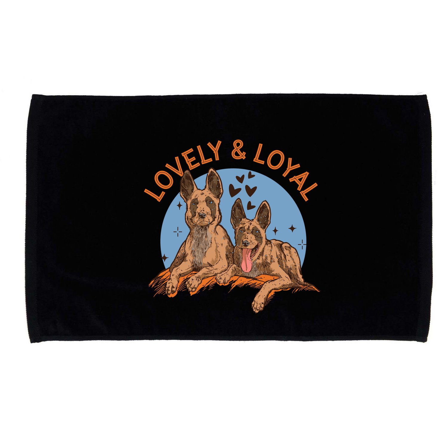 Lovely And Loyal Dog Microfiber Hand Towel