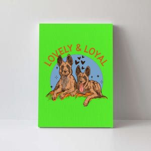 Lovely And Loyal Dog Canvas