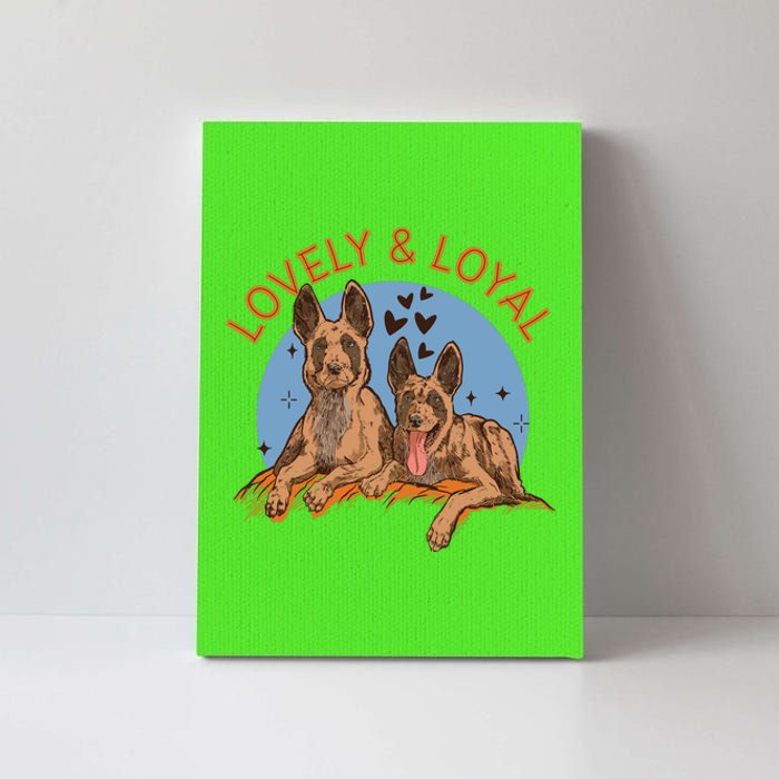 Lovely And Loyal Dog Canvas