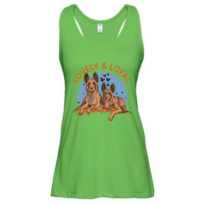 Lovely And Loyal Dog Ladies Essential Flowy Tank