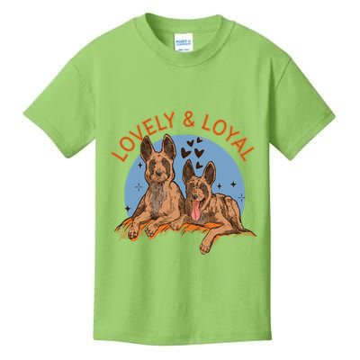 Lovely And Loyal Dog Kids T-Shirt