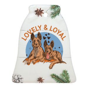 Lovely And Loyal Dog Ceramic Bell Ornament