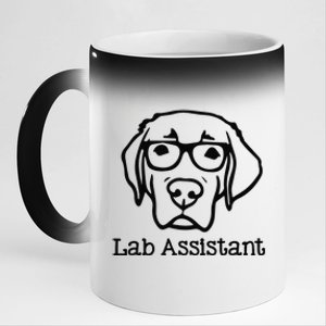 Lab Assistant Labrador Lover Gift Labrador Retriever Dog 11oz Black Color Changing Mug