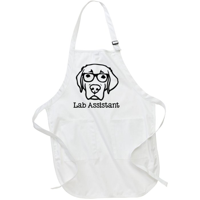 Lab Assistant Labrador Lover Gift Labrador Retriever Dog Full-Length Apron With Pockets