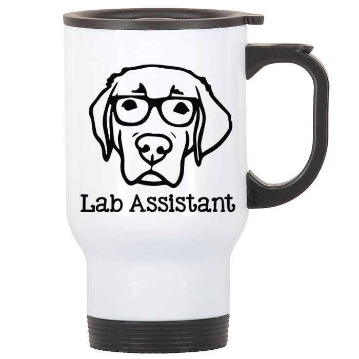 Lab Assistant Labrador Lover Gift Labrador Retriever Dog Stainless Steel Travel Mug