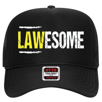 Lawesome A Lawyer Who Is Awesome Lawyer Funny Gift Trucker Hat