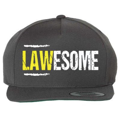 Lawesome A Lawyer Who Is Awesome Lawyer Funny Gift Wool Snapback Cap