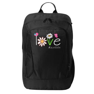 Love Aunt Life Daisy Cute Matching Family City Backpack