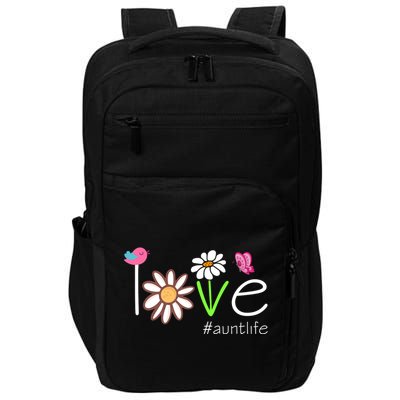 Love Aunt Life Daisy Cute Matching Family Impact Tech Backpack