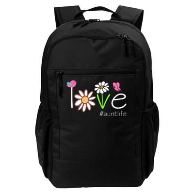 Love Aunt Life Daisy Cute Matching Family Daily Commute Backpack