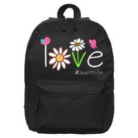 Love Aunt Life Daisy Cute Matching Family 16 in Basic Backpack