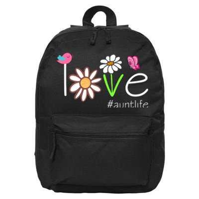 Love Aunt Life Daisy Cute Matching Family 16 in Basic Backpack