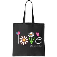 Love Aunt Life Daisy Cute Matching Family Tote Bag