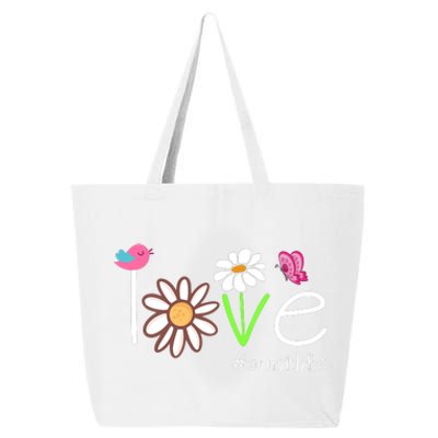 Love Aunt Life Daisy Cute Matching Family 25L Jumbo Tote